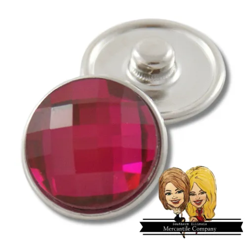 Faceted Glass Jewelry Snap