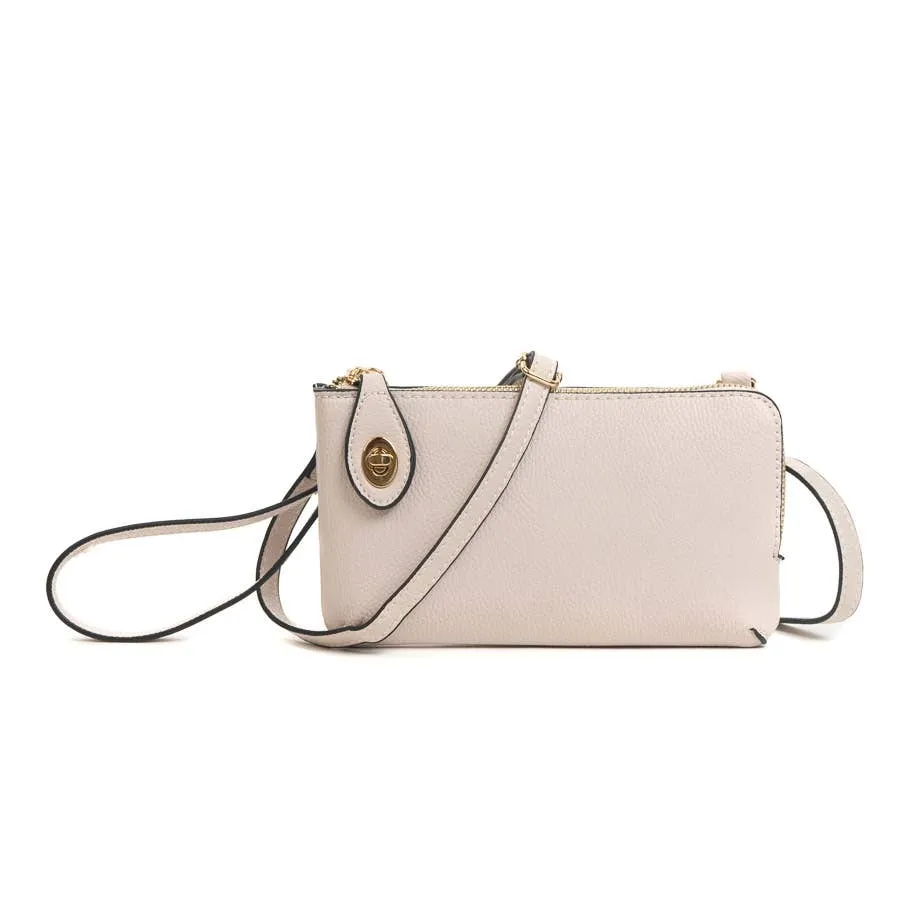 Twist Lock Crossbody-silver